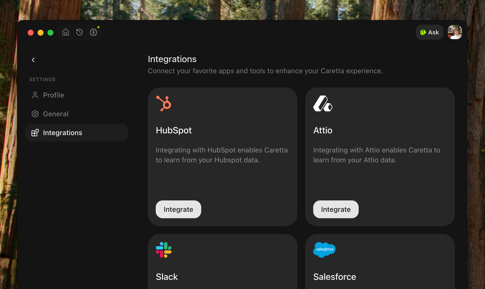 Caretta Integrations